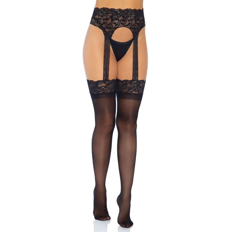 img_103790_918008625b8582fc1715438c0cbca220_1.jpg LEG AVENUE - OPAQUE GARTERBELT STOCKING ONE SIZE - Imagen 1