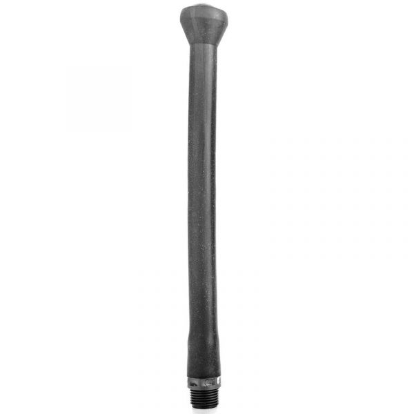 ALL BLACK - DUCHA ANAL SILICONA SISTEMA STOPPER 27 CM
