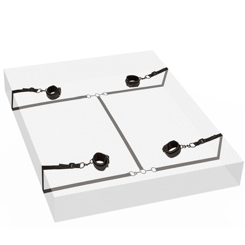 img_110309_874190f9d0f2542aace598a1fcde5815_1.jpg CALEXOTICS - BOUNDLESS RED RESTRAINT SET RESTRICCION CAMA - Imagen 1