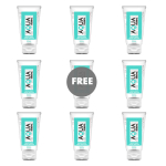 AQUA TRAVEL - TROPICAL FRUITS FLAVOUR WATERBASED LUBRICANT - 50 ML 8+1 FREE