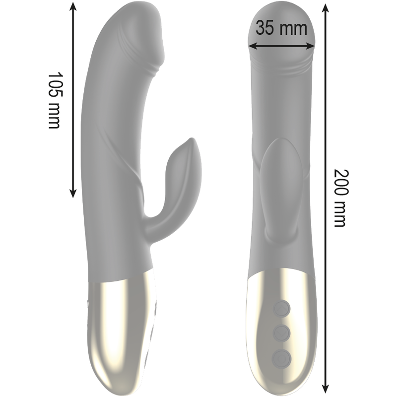 img_117848_dcb9e2b722f70138232191624da6545a_1.png IBIZA - POWERFUL ANATOMICAL VIBRATOR WITH RABBIT - Imagen 3