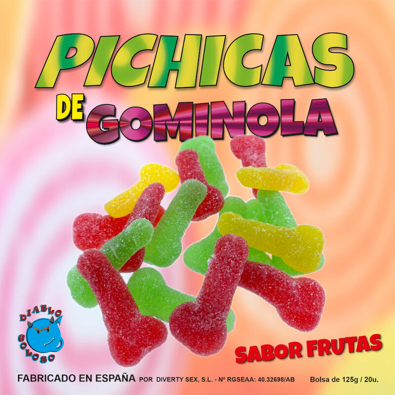 img_123987_c53f396da2885cb9c777c34fef51a806_1.jpg DIABLO GOLOSO - PICHITAS DE GOMINOLA FRUTAS CON AZUCAR - Imagen 1