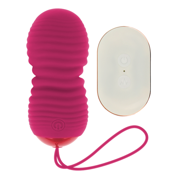 Vibrador rosa con mando a distancia