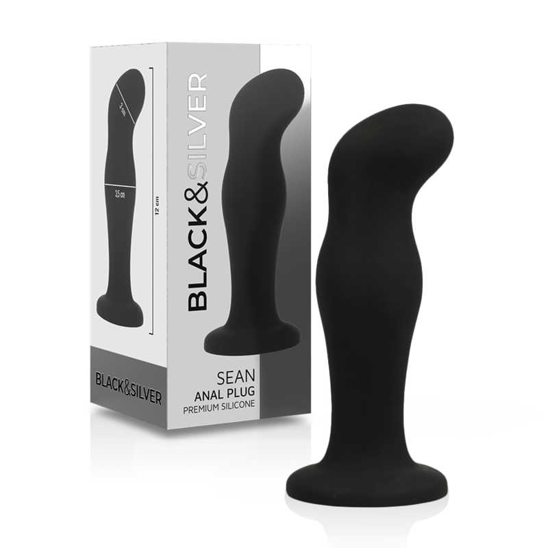 img_138178_0d017ad2c0136cf7ad3166e751091d42_1.png BLACKSILVER - SEAN PLUG ANAL SILICONA PREMIUM NEGRO - Imagen 1