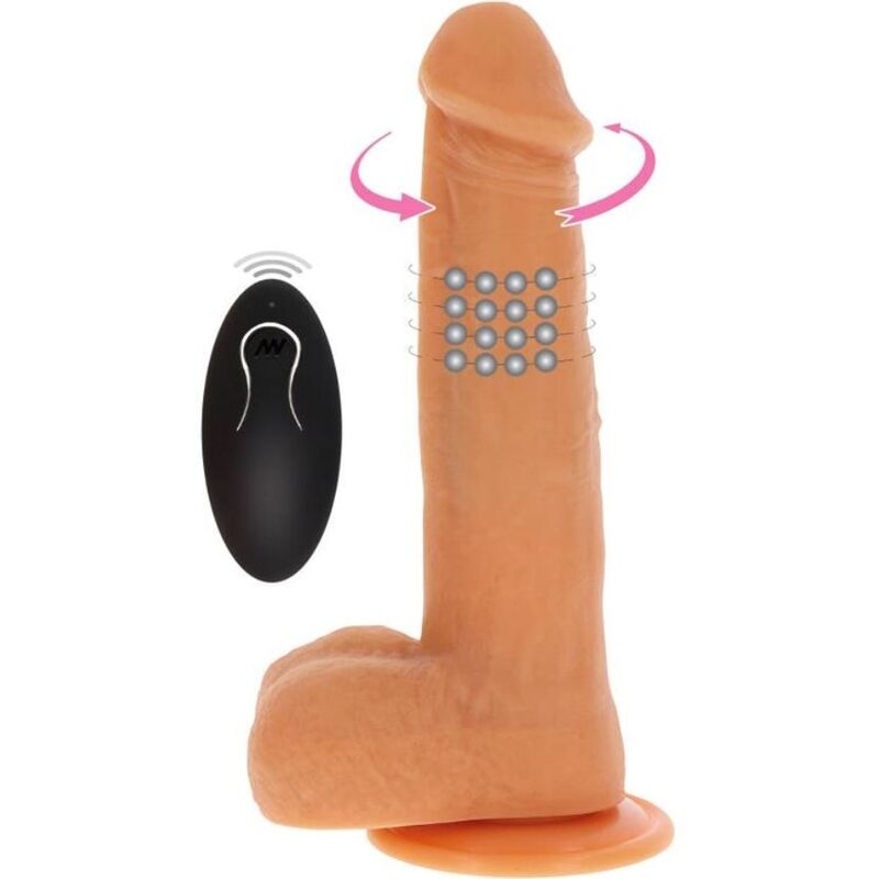 img_140769_9447f281a73862829346755ad11767f3_1.jpg GET REAL - DILDO VIBRADOR CON BOLAS GIRATORIAS NATURAL - Imagen 1