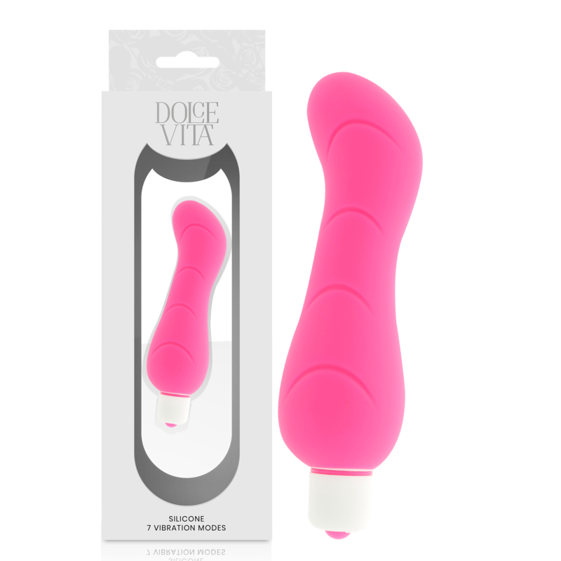 img_141834_c12693f58aa66ae8120d250c61960da3_1.png DOLCE VITA - G-SPOT VIBRADOR SILICONA ROSA - Imagen 1