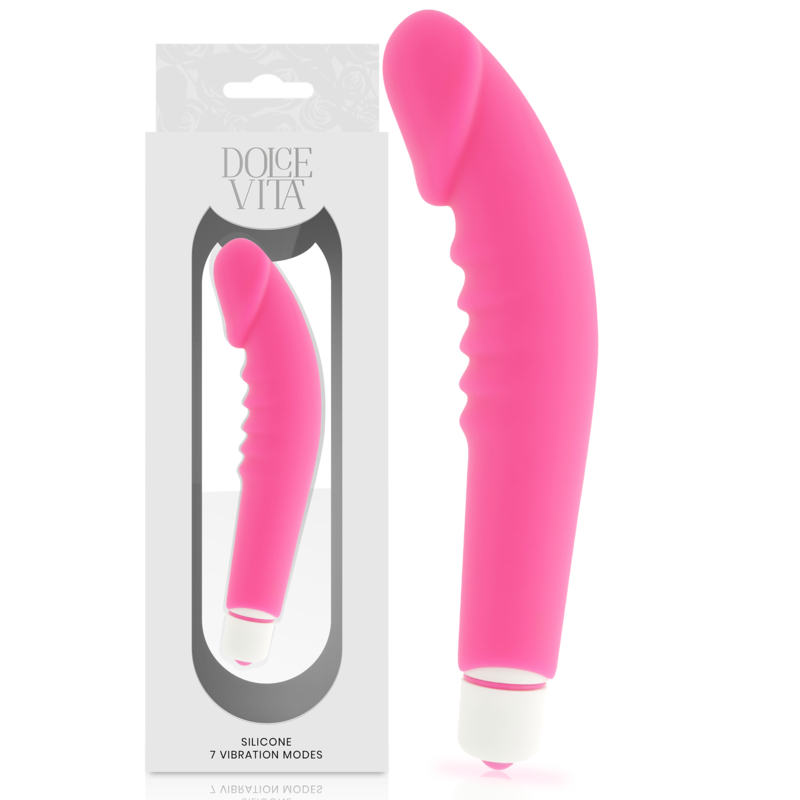 img_141841_e5b82c64d3295b0c681b2413b4c0ae7b_1.png DOLCE VITA - REALISTIC PLEASURE VIBRADOR SILICONA ROSA - Imagen 1