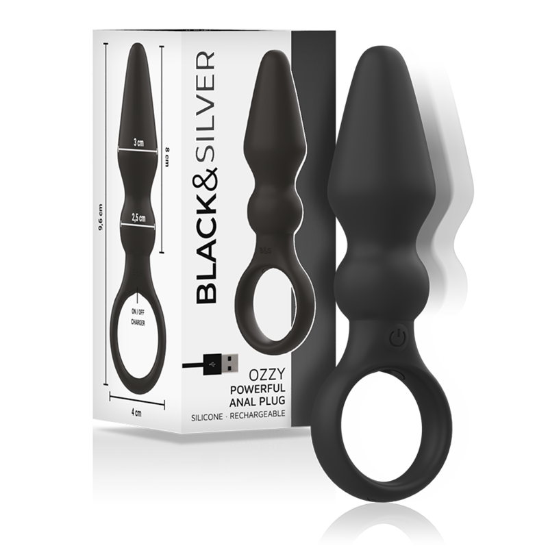 img_143332_19bbdb279ffc553c929c90542d3cb205_1.png BLACKSILVER - OZZY POWERFUL SILICONE ANAL PLUG - Imagen 1