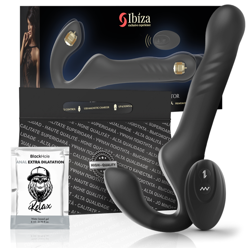 img_144367_ca24bbaaa2e9564c91c744affff6bf3c_1.png IBIZA - REMOTE CONTROL STRAPLESS VIBRATOR UP DOWN - Imagen 1