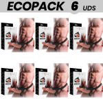 ECOPACK 6 UNITS - INTENSE HOLLOW HARNESS WITH DILDO 16 X 3 CM