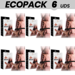 ECOPACK 6 UNITS - INTENSE HOLLOW HARNESS WITH DILDO 16 X 3.5 CM