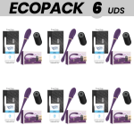 ECOPACK 6 UNITS - TREASURE MERLIN DOUBLE COUPLE VIBRATOR CONTROL REMOTO