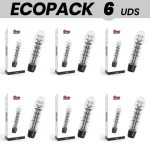 ECOPACK 6 UNITS - GLOSSY AXEL VIBRATOR BLACK