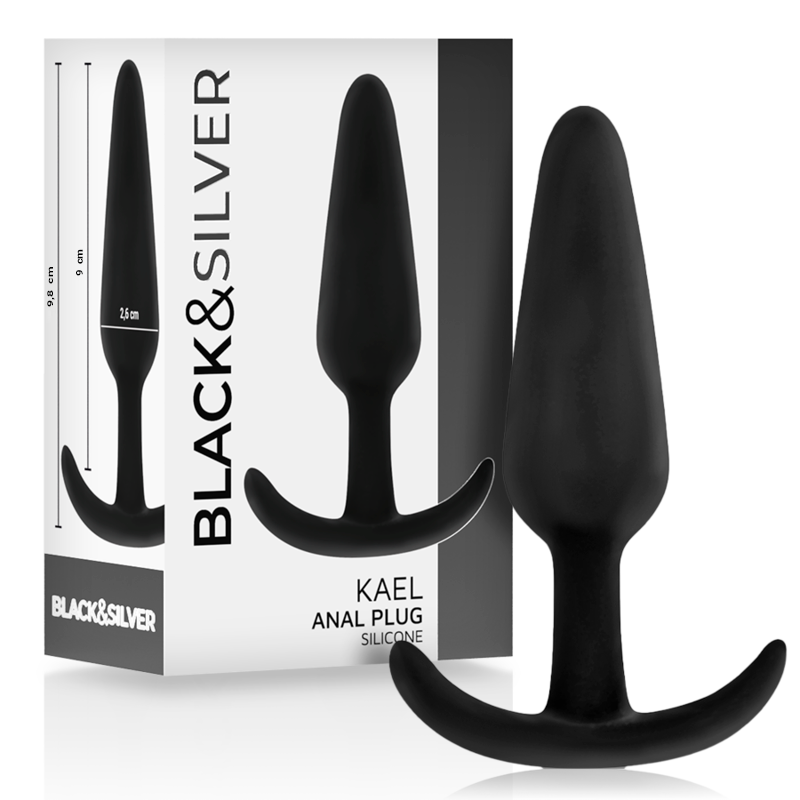 img_150307_d8c19aa177319cc816f71660251b627c_1.png BLACKSILVER - KAEL SILICONE ANAL PLUG WITH MEDIUM HANDLE - Imagen 1