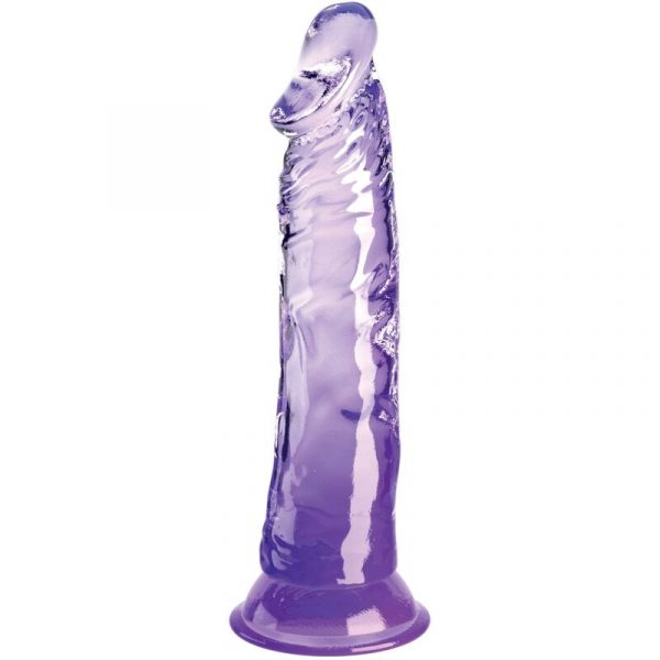 KING COCK - CLEAR PENE REALÍSTICO 19.7 CM MORADO