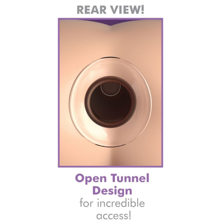 Vista trasera con diseño de túnel abierto