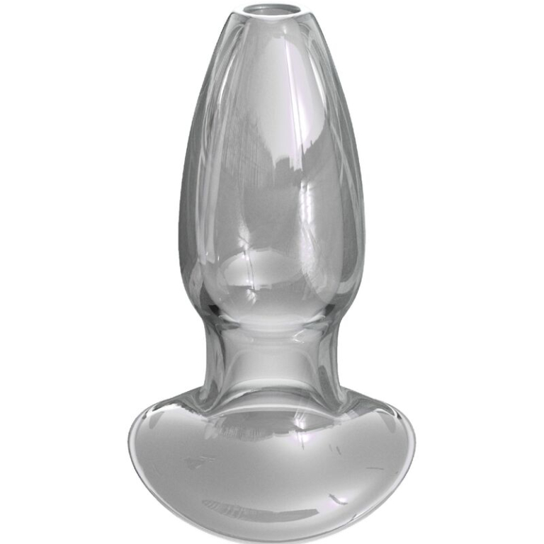 Plug anal de vidrio transparente