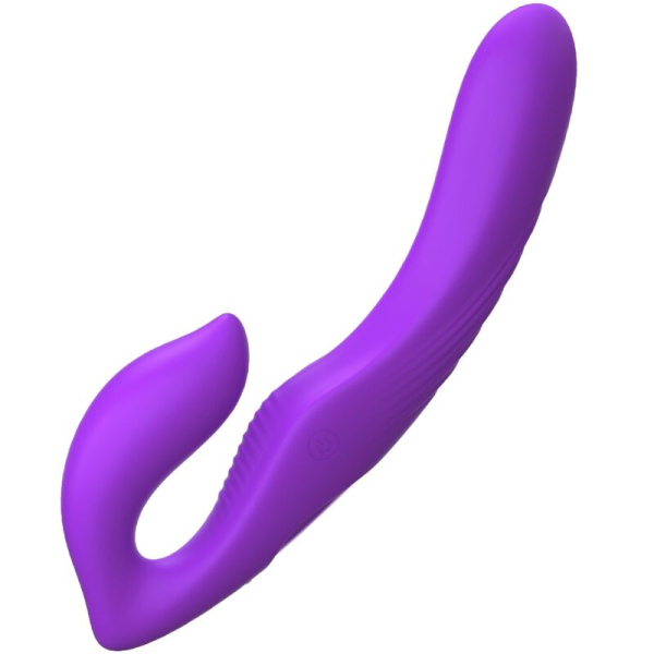 Juguete sexual de silicona morado de doble punta