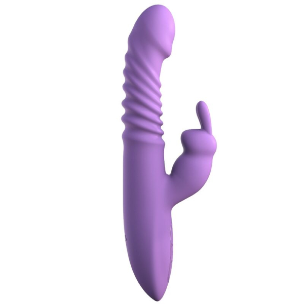 Vibrador tipo rabbit de color morado