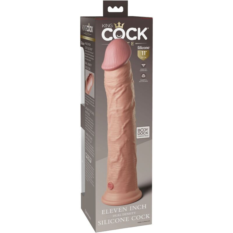 img_156164_7d9812c99432367bd2bd7d521bfa24d9_1.jpg KING COCK - ÉLITE DILDO REALÍSTICO SILICONA 28 CM - Imagen 5