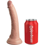 KING COCK - ÉLITE DILDO REALÍSTICO VIBRADOR  SILICONA CONTROL REMOTO 17.8 CM