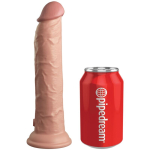 KING COCK - ÉLITE DILDO REALÍSTICO VIBRADOR  SILICONA CONTROL REMOTO 23 CM