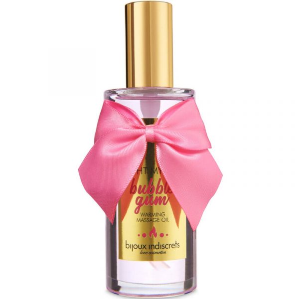 BIJOUX - INDISCRETS LIGHT MY FIRE ACEITE MASAJE EFECTO CALOR SABOR CHICLE