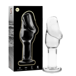 NEBULA SERIES BY IBIZA - MODELO 6 PLUG CRISTAL TRANSPARENTE 12.5 CM -O- 4 CM