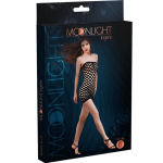 MOONLIGHT - MODELO 17 VESTIDO REJILLA NEGRO TALLA ÚNICA