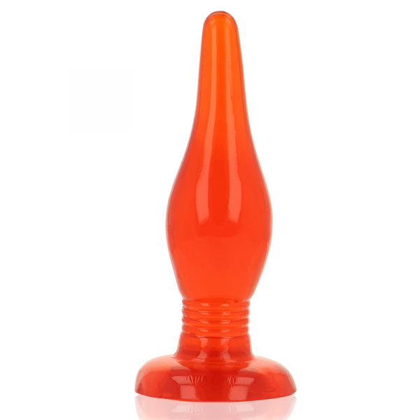 BAILE - PLUG ANAL TACTO SUAVE ROJO 14.2 CM