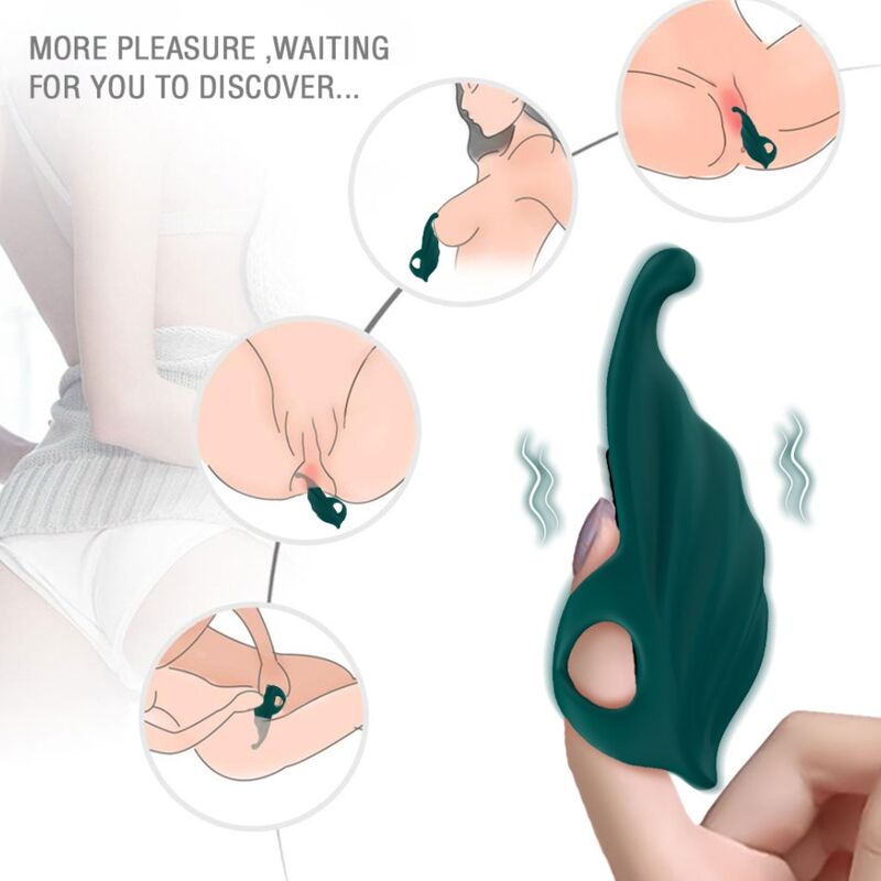 img_163411_58f9cfb1f61baba7e81080924dc45877_1.jpg ARMONY - FINGER STIMULATOR VIBRATOR GREEN - Imagen 1