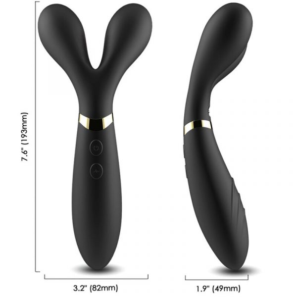 ARMONY - Y-WAND MASAJEADOR VIBRADOR CABEZA DOBLE NEGRO