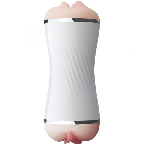 ARMONY - MASTURBADOR DOBLE VAGINA BOCA BLANCO