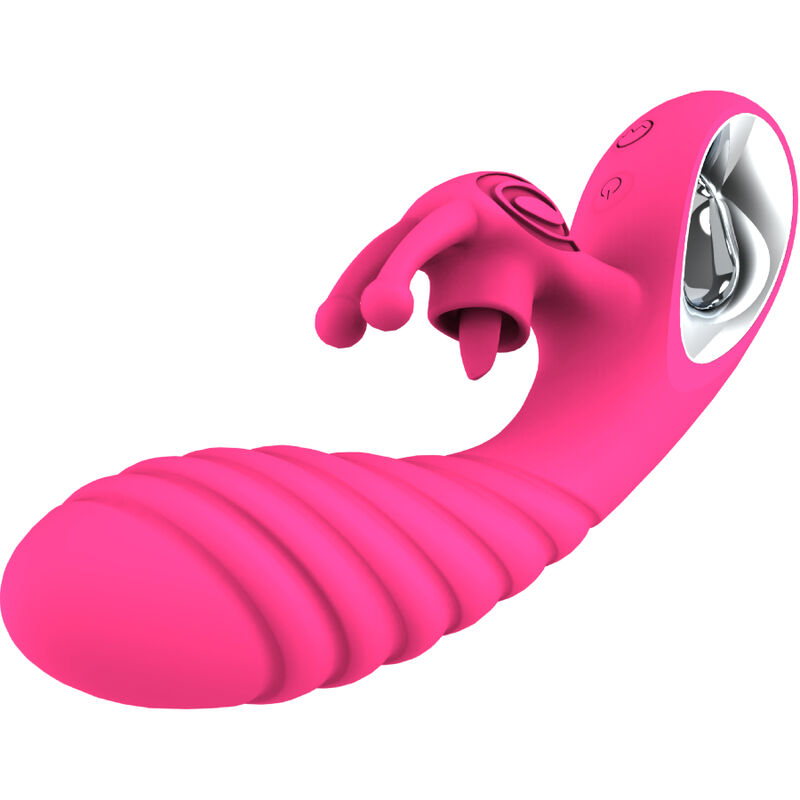 img_178342_7a2df66c2dc1a8c6e2ed61e3dfd44426_1.jpg ARMONY - VICKY RABBIT VIBRATOR WITH FUCHSIA PULL RING TONGUE - Image 1