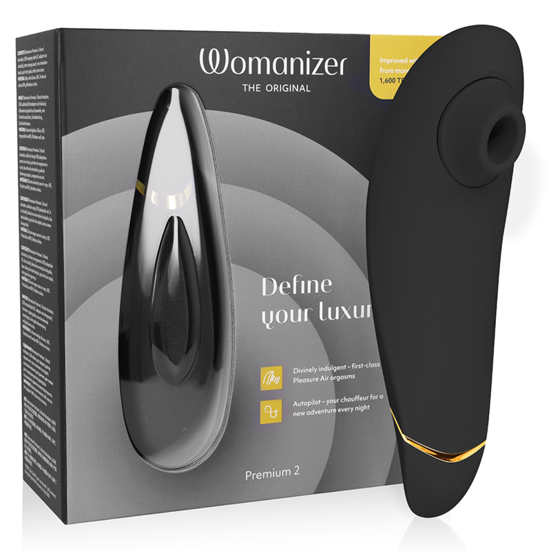 img_181486_514966d68387b18f72b05c00f355a096_1.png WOMANIZER - PREMIUM 2 ESTIMULADOR DE CLÍTORIS NEGRO - Imagen 1