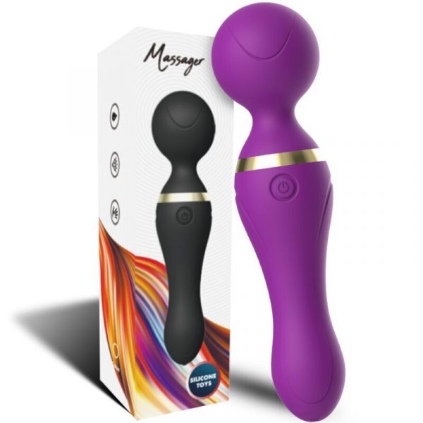 ARMONY - FREEZA MASAJEADOR VIBRADOR CABEZA FLEXIBLE VIOLETA