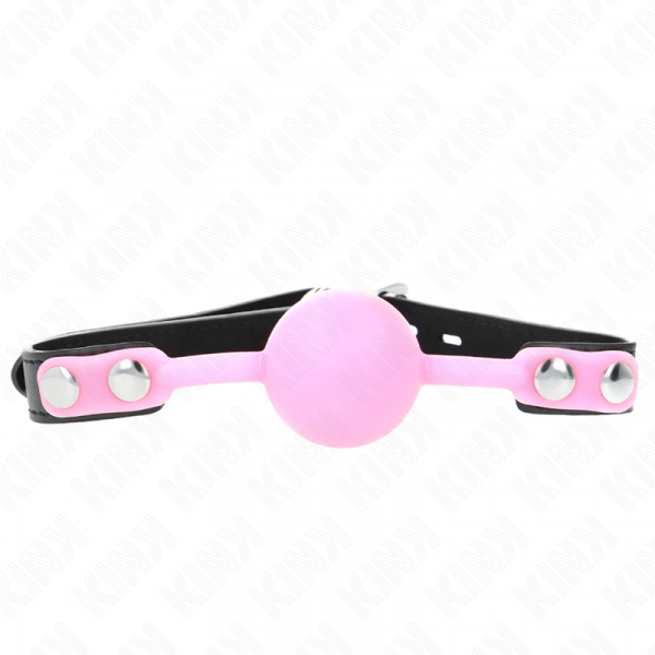 KINK - MORDAZA DE BOLA 4 CM DE SILICONA LUMINOSA 60 x 2 CM