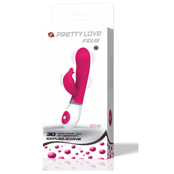 img_19178_96b8abae13970e5c8d46f79e356603bc_1.png PRETTY LOVE - FLIRTATION VIBRADOR CON ESTIMULADOR FELIX - Imagen 1