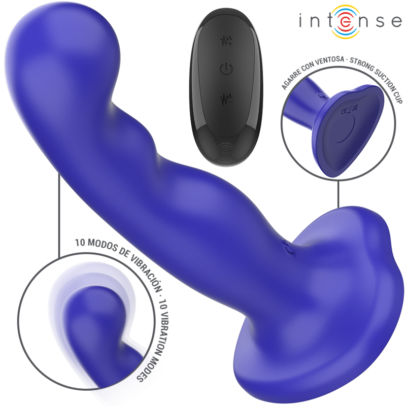 img_195488_4d8cd5c06e6d06acc7f99f6661c2f526_1.png INTENSE - SHORTY VIBRADOR CON VENTOSA AZUL CONTROL REMOTO - Imagen 1