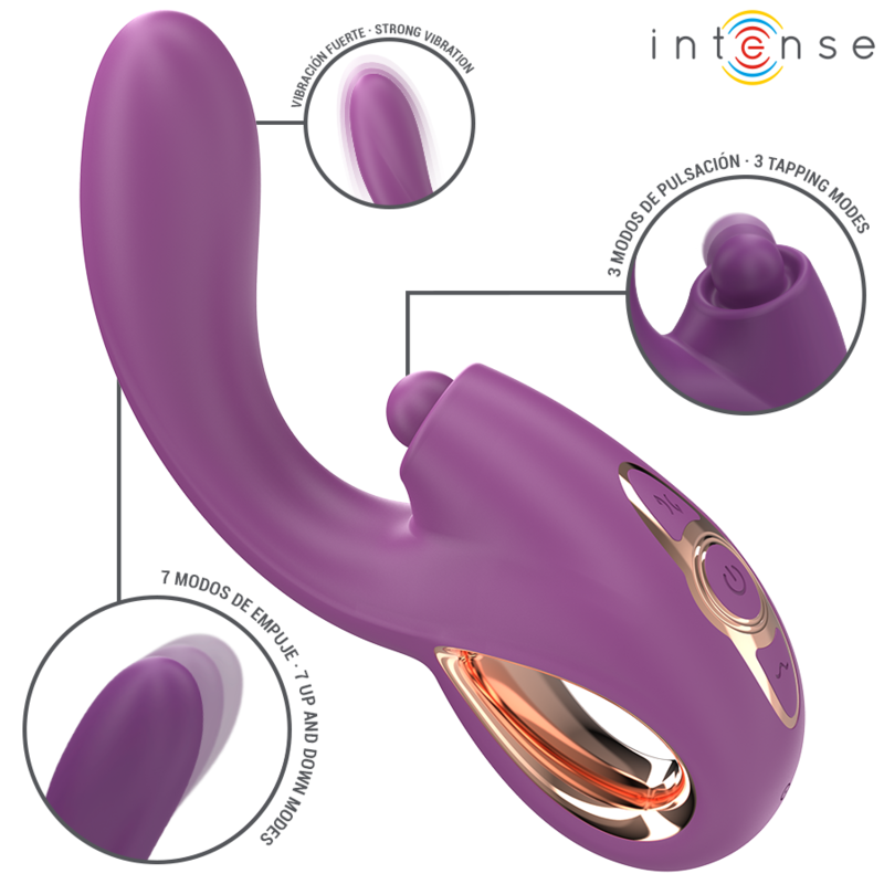 img_195629_099b3922e4811d37c3e0f6067c05af44_1.png INTENSE - LALI VIBRADOR PUNTO G MULTIFUNCIÓN ESTIMULACIÓN EMPUJE VIBRACIÓN MORADO - Imagen 1