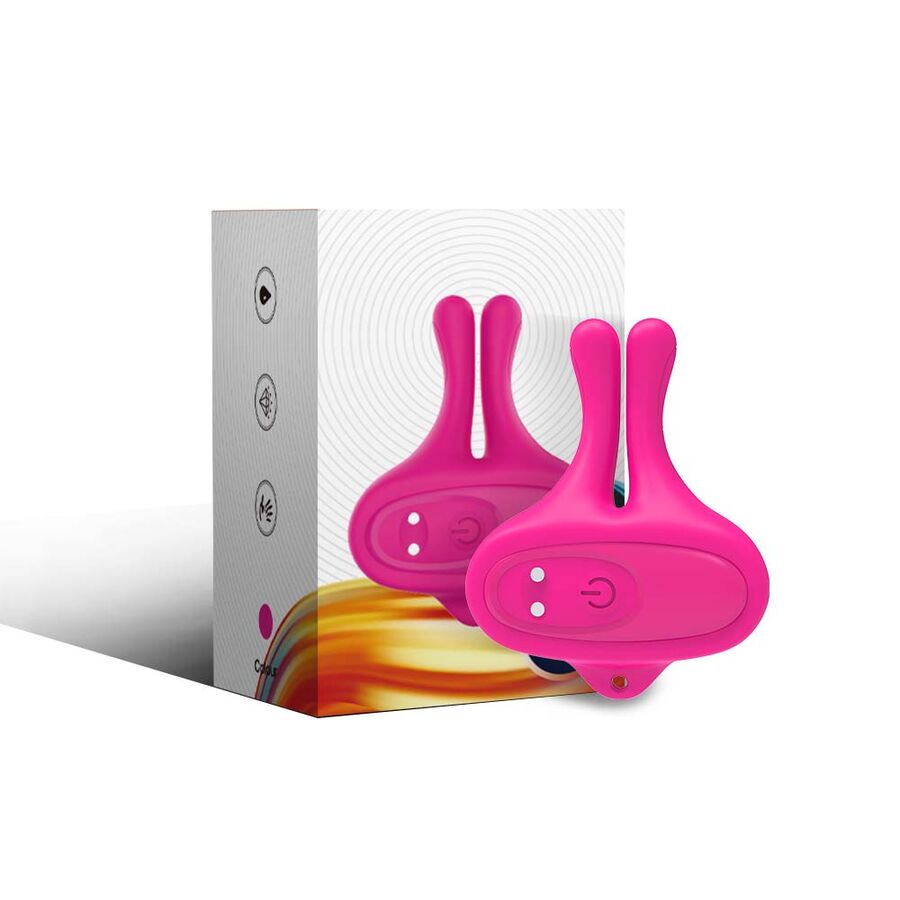 img_205133_f3bd0e0b76ae78a75282bca053fef1aa_1.jpg ARMONY - PINZAS PARA PEZONES MAGNÉTICA CON VIBRACIÓN FORMA CONEJO ROSA - Image 1