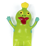 CONDOMERIE - HANDPAINTED NOVELTY CONDOMS FROG KING XL