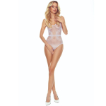 PASSION - BS115 WHITE GRID BODYSTOCKING