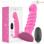 INTENSE - CINDY VIBRATOR SIZE L SPIRAL DESIGN 10 VIBRATIONS PINK REMOTE CONTROL