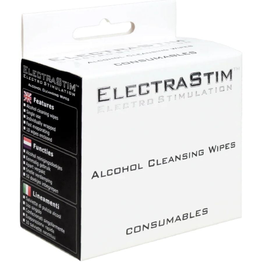 img_216021_51be63e7db47edf203035e78a8cdb41d_1.jpg ELECTRASTIM - TOALLITAS HIGIÉNICAS CON ALCOHOL 10 UNIDADES - Imagen 1