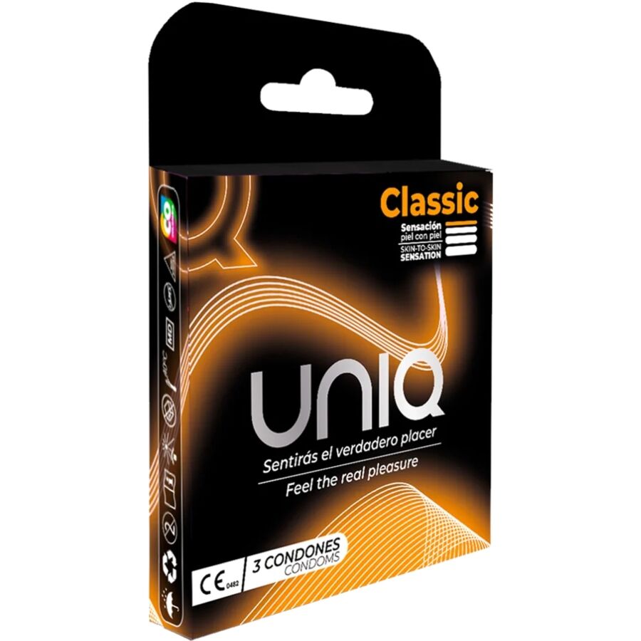 img_216211_73f3da9392101b104f40b17b386515db_1.jpg UNIQ - CLASSIC PRESERVATIVOS SIN LATEX 3 UNIDADES - Imagen 1