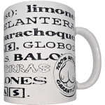 DIABLO PICANTE - WHITE MUG WITH BOOB SYNONYMS 370 ML
