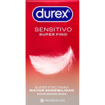 DUREX - SENSITIVO SÚPER FINO 6 UNIDADES