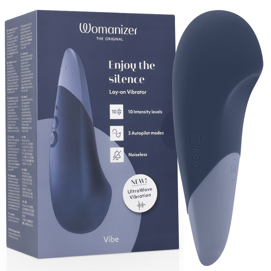 img_219201_0f077ea7679908a4e62018e054614cd1_1.png WOMANIZER - VIBE VIBRADOR LAY-ON SILENCIOSO AZUL OSCURO - Imagen 1