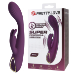 PRETTY LOVE - EMMA RABBIT PURPLE VIBRATOR WITH STIMULATOR